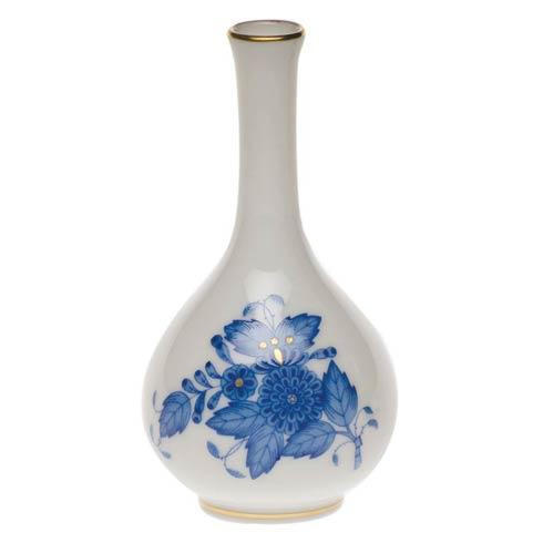 Krippene-Cronin Chinese Bouquet Blue Bud Vase 3.5" H HERHRD-AB----07100-0-00
