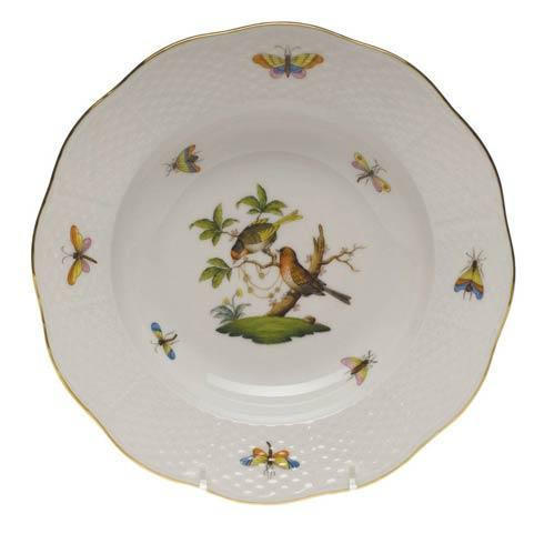 Khalili-Hollo Rothschild Bird Original (no border) Rim Soup Plate - Motif 10 HERHRD-RO----00505-0-10