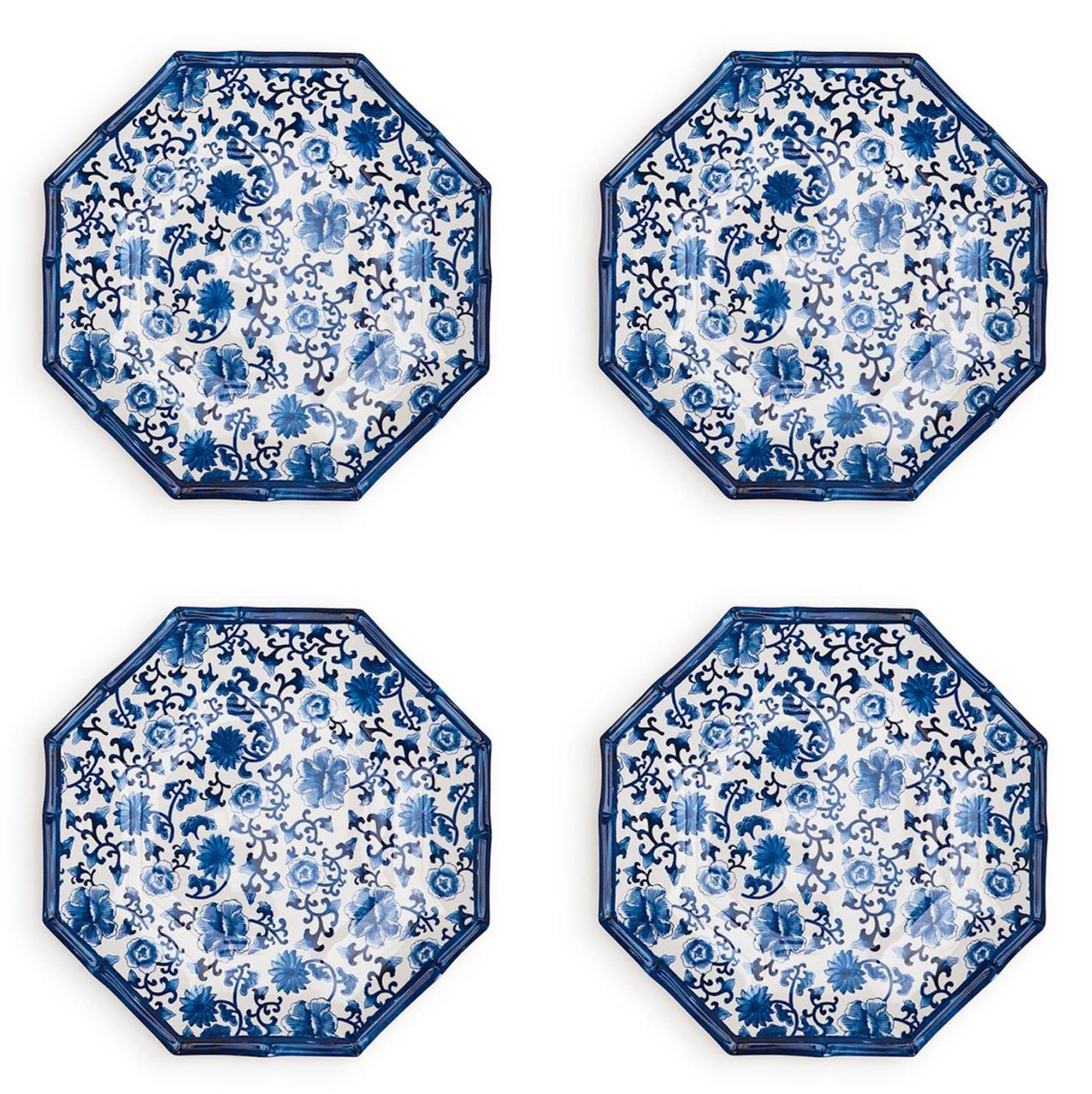Erwin-Imbs Blue Chinoiserie Dinner Plates | Set of 4