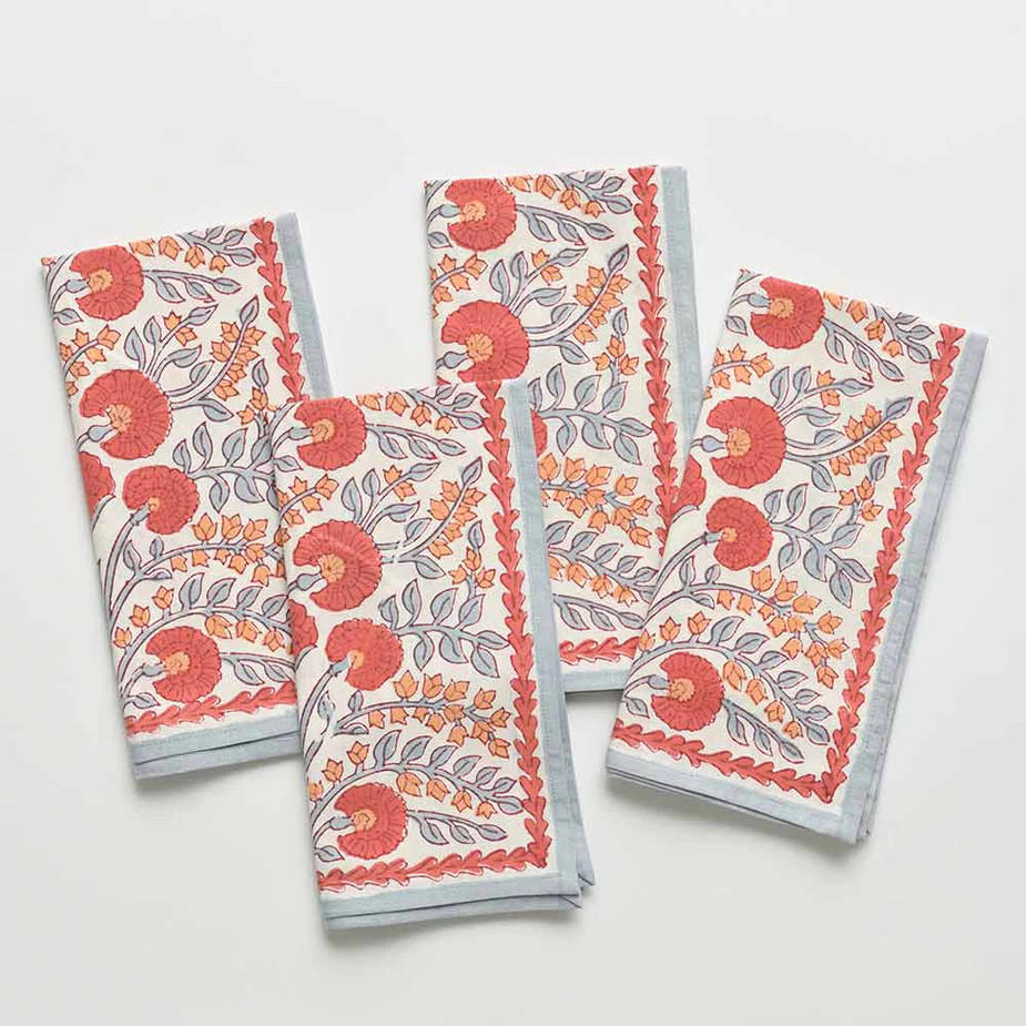 Gradwohl-Martin Cactus Flower Ivory Napkin | Set of 4