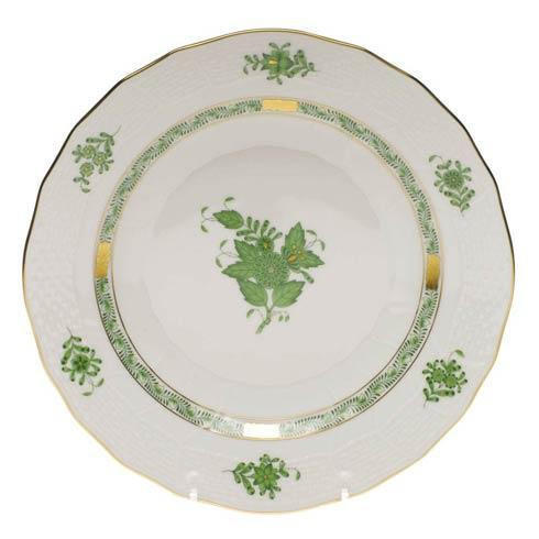Phillips-Stamey Herend Chinese Bouquet Green Dessert Plate