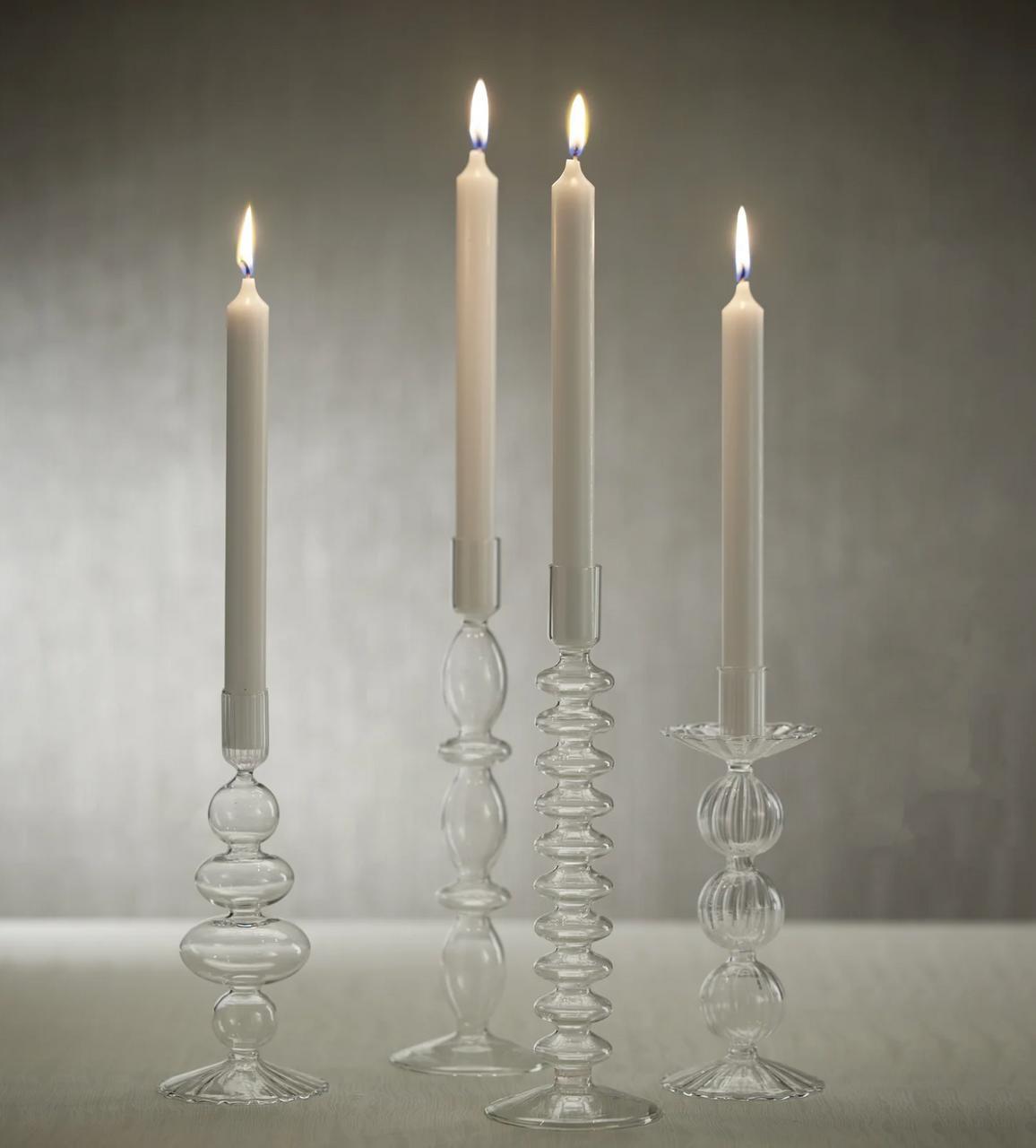 Gibbs-Hackett Luisa Glass Taper Candle Holder