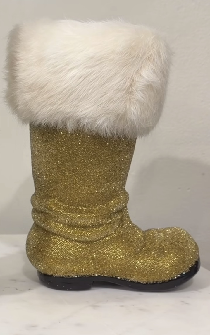 Ino Schaller Medium Gold Boot | 8"