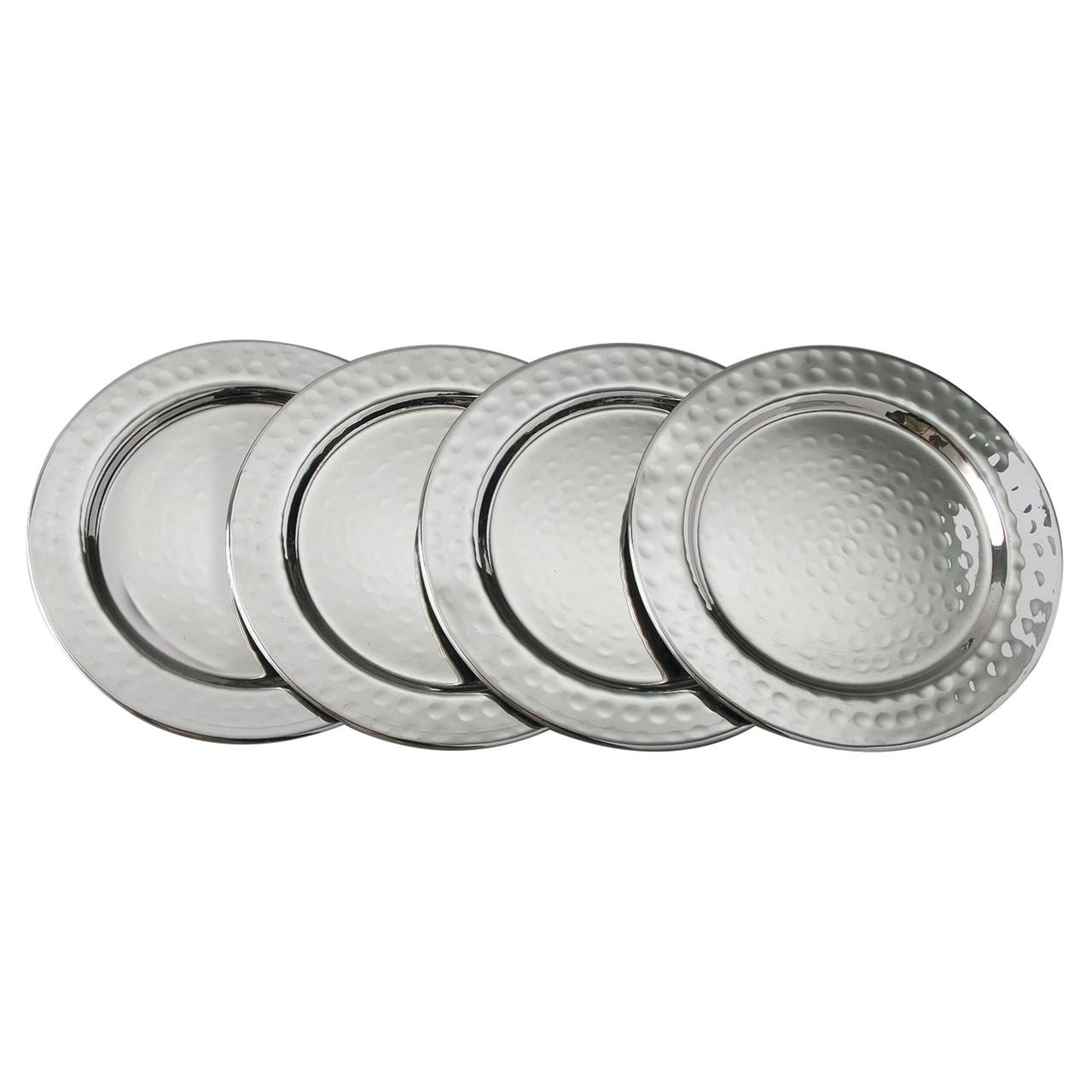 Desloge-Leach Hammered SS 4" Coaster | set of 4