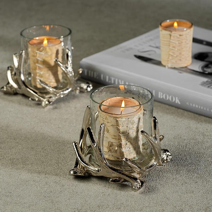 Sauer-Milner Small Antler Candleholder | 5 x 3