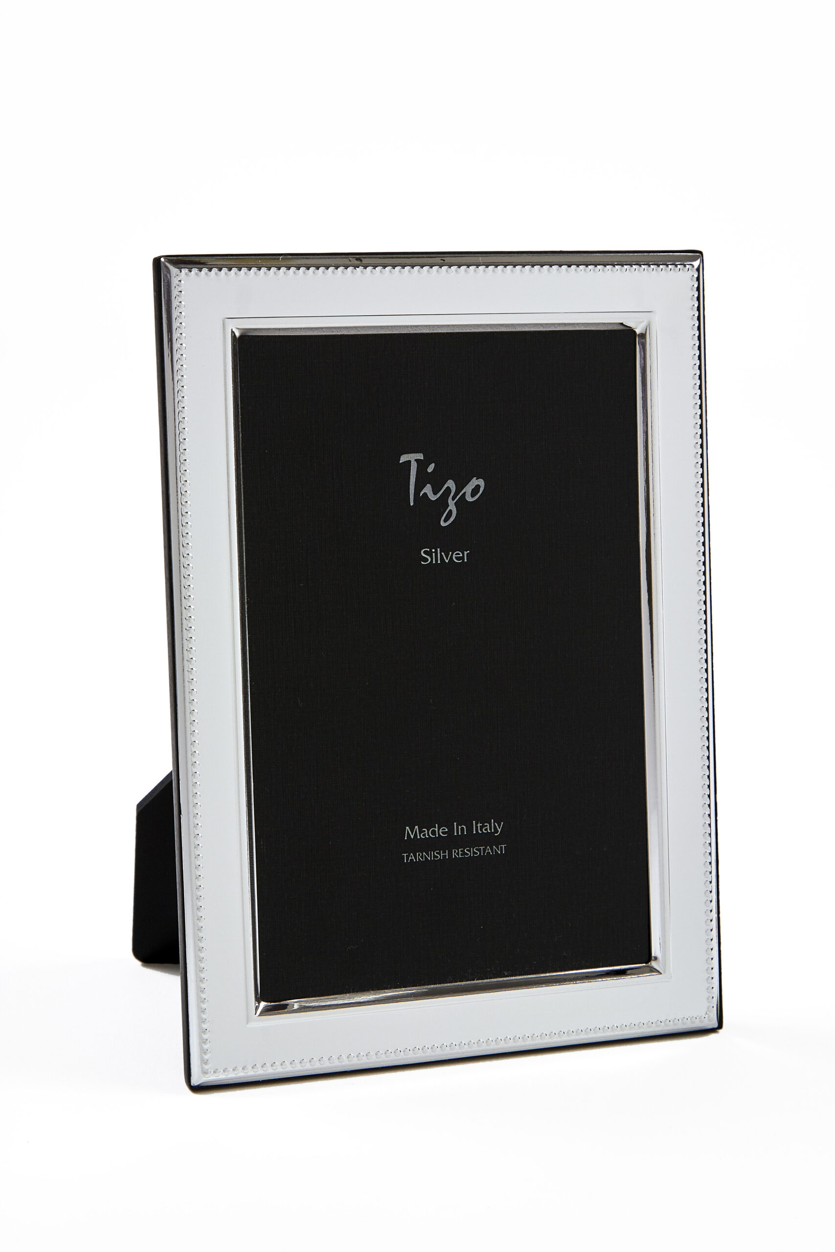 Alexander-Moore Silver plate Frame Beaded Border | 5 x 7