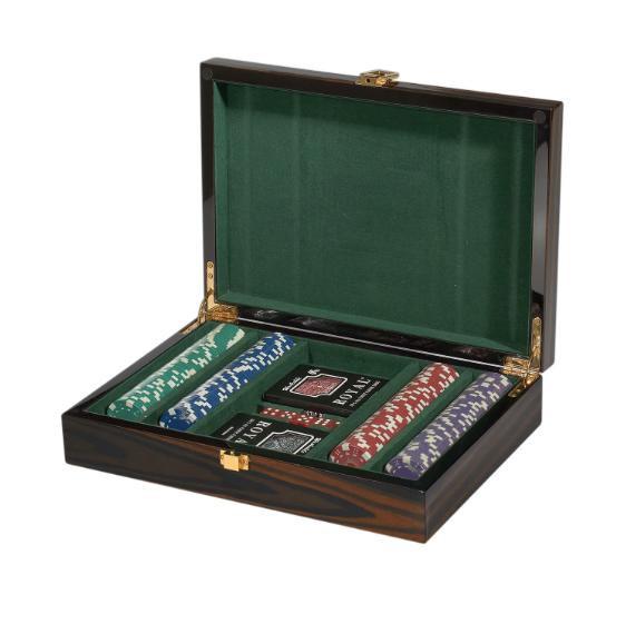 Dove-Buchman Ebony Poker Set
