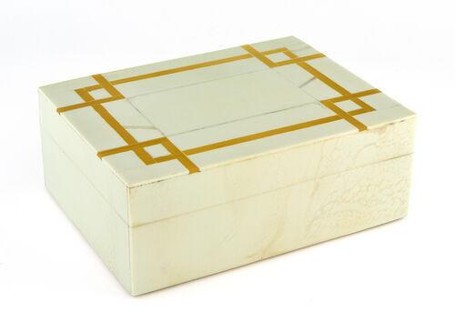 Dove-Buchman Gold Art Deco Box | Small