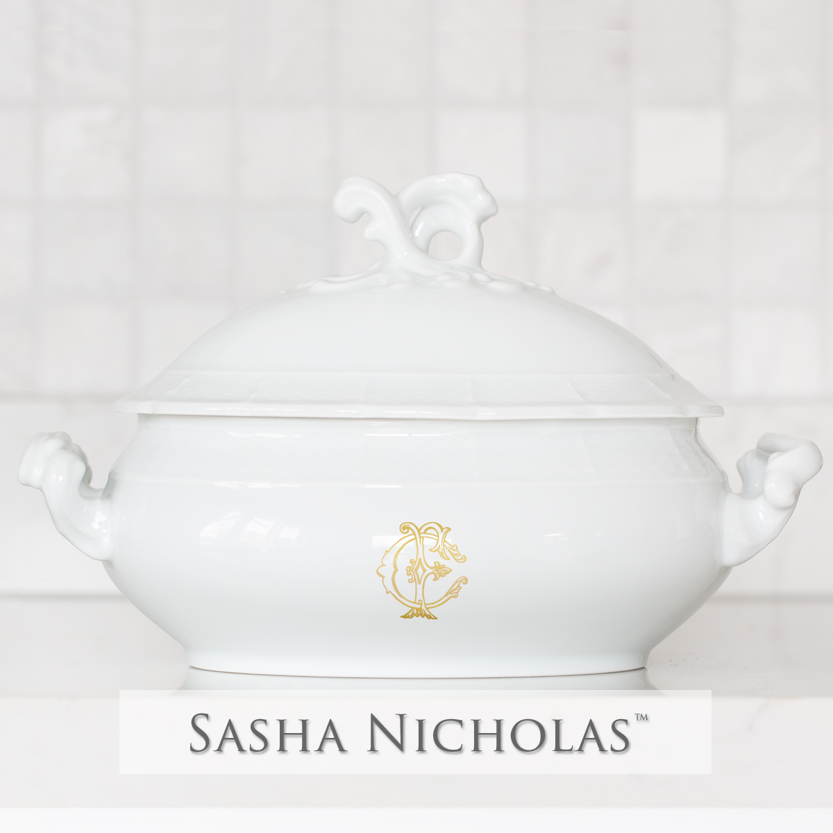 Gibbs-Semke Weave Covered Tureen