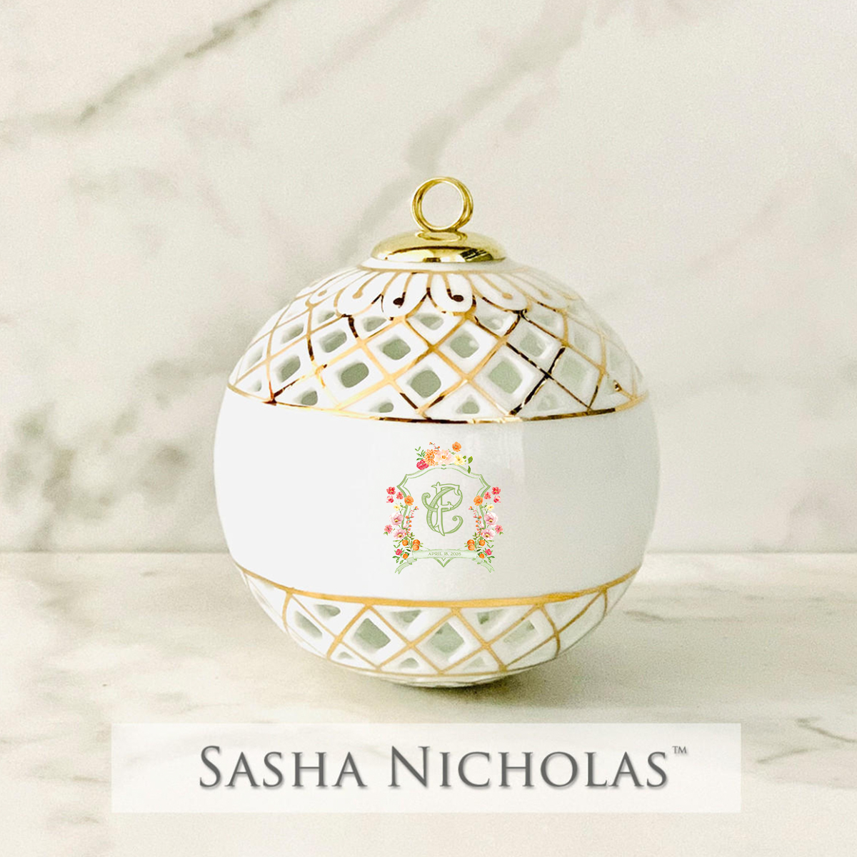 Gibbs-Semke Openwork Ball Ornament