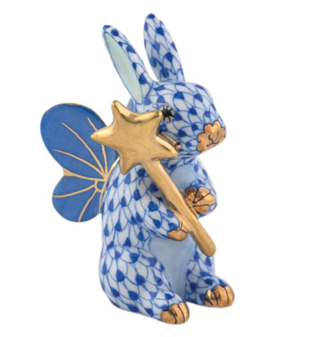 Herend Fairy Bunny | Sapphire