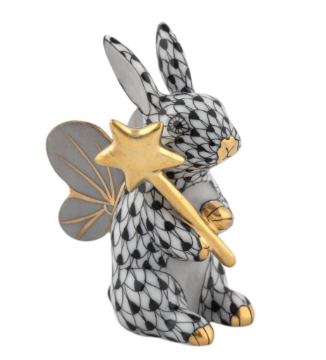 Herend Fairy Bunny | Black