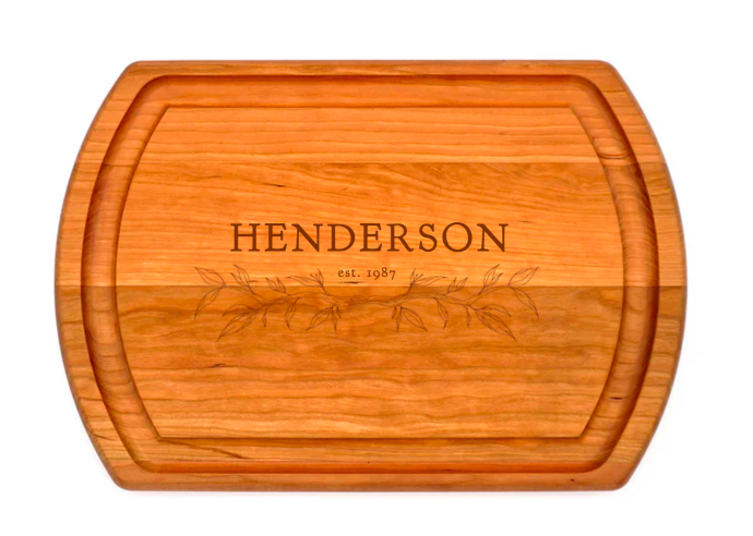 Love-Lorden Cherry Reversible Carving Board w Monogram