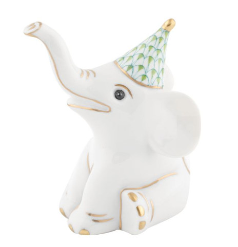 Herend Party Elephant | Blue