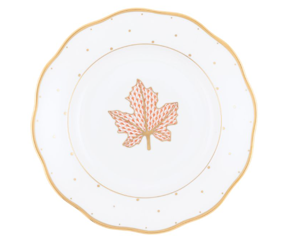 Herend Autumn Dessert Plate | Squirrel
