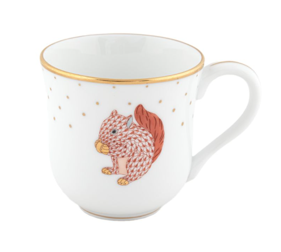 Herend Autumn Dessert Plate | Squirrel