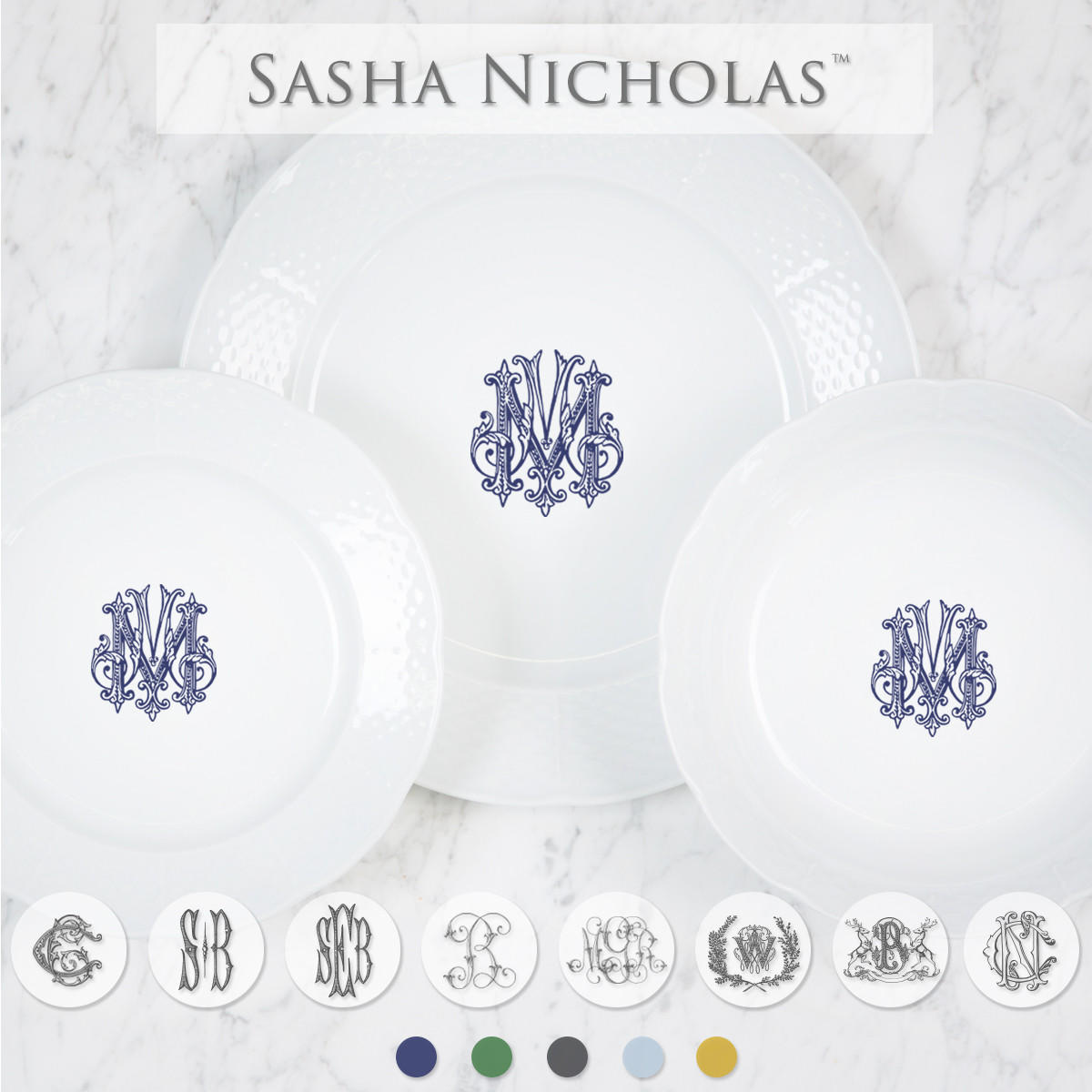 Madison Place Setting, T2G100, Sasha Nicholas