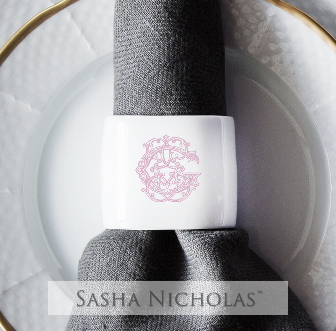 Baker-Green Oval Napkin Ring