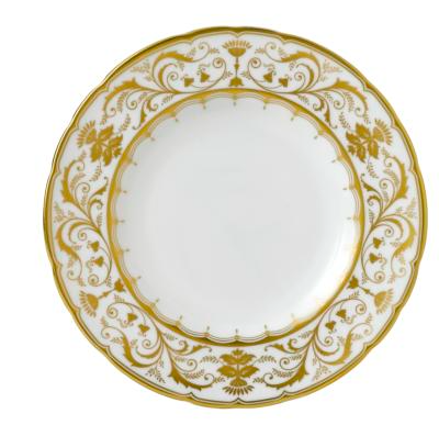 Royal Crown Derby Darley Abbey White Bread + Butter Plate Royal Crown Derby Darley Abbey White Bread + Butter Plate