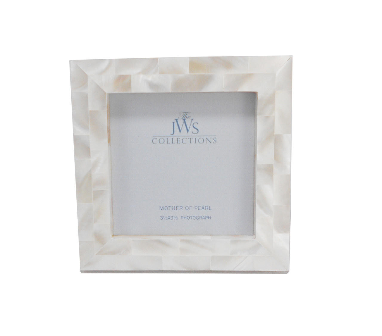 Corrigan-Hamby White Mother of Pearl Frame | 3.5x3.5