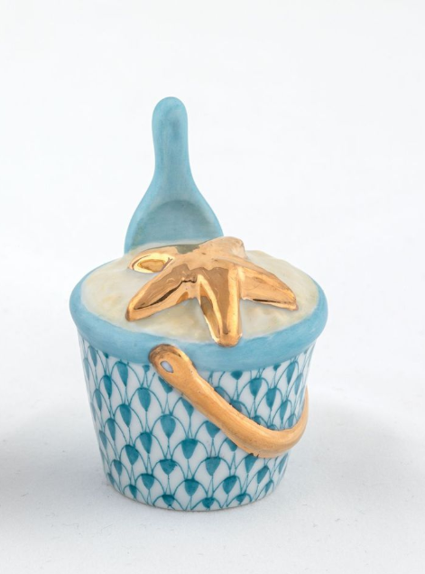 Herend Exhibition Beach Bucket | Turquoise