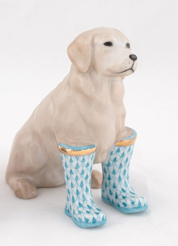 Herend Exhibition Rainy Day Retriever | Turquoise Herend Exhibition Rainy Day Retriever | Turquoise