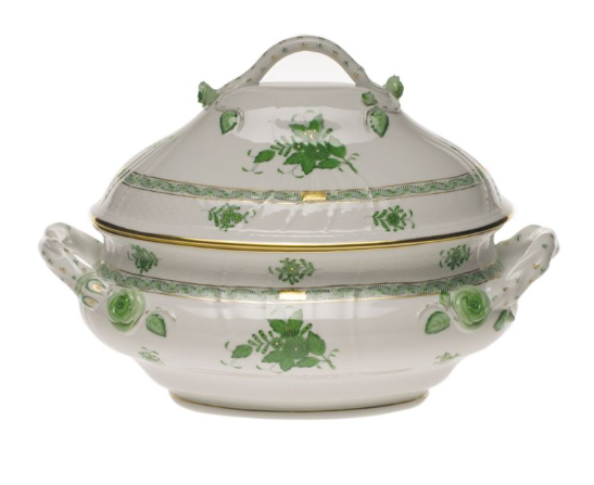 Herend Chinese Bouquet Green Tureen | 4 QT
