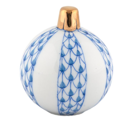 Herend Christmas Ornament | Blue