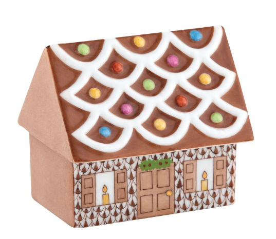 Herend Cozy Gingerbread House | Chocolate Herend Cozy Gingerbread House | Chocolate