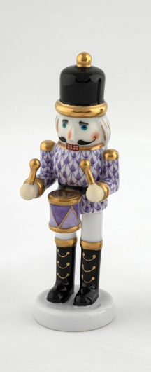 Herend Exhibition Nutcracker Drummer | Lavender
