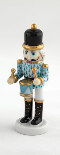 Herend Exhibition Nutcracker Drummer | Turquoise Herend Exhibition Nutcracker Drummer | Turquoise