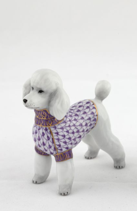 Herend Exhibition Toy Poodle | Lavender Herend Exhibition Toy Poodle | Lavender