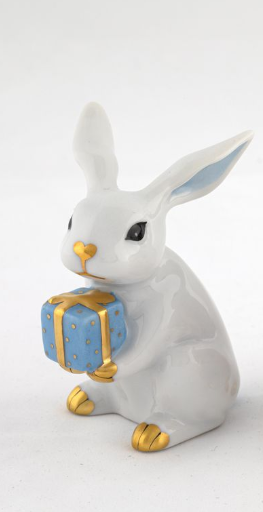 Herend Exhibition Celebration Bunny | Blue Herend Exhibition Celebration Bunny | Blue