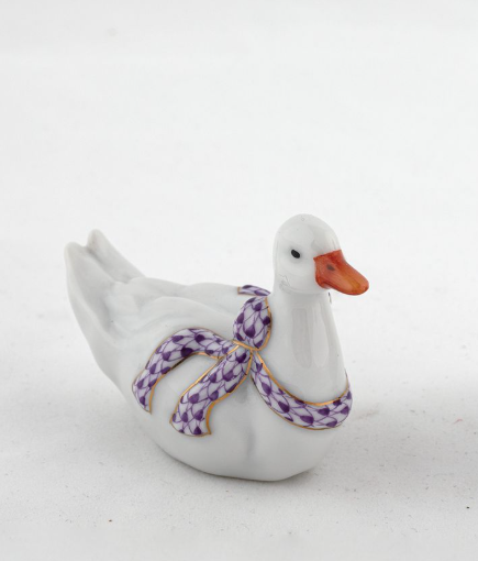 Herend Exhibition Sitting Duck | Lavender