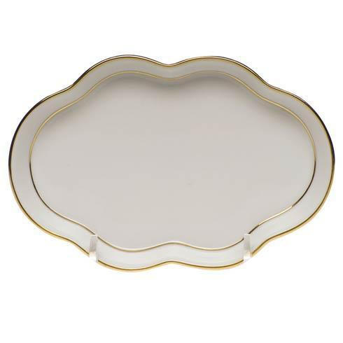 Conley-Munn Golden Edge Small Scalloped Tray HERHRD-HDE---07705-0-00