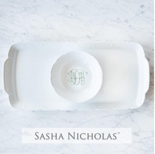 Weave Hostess Platter + Petite Bowl Gift Set, SNG100, Sasha Nicholas