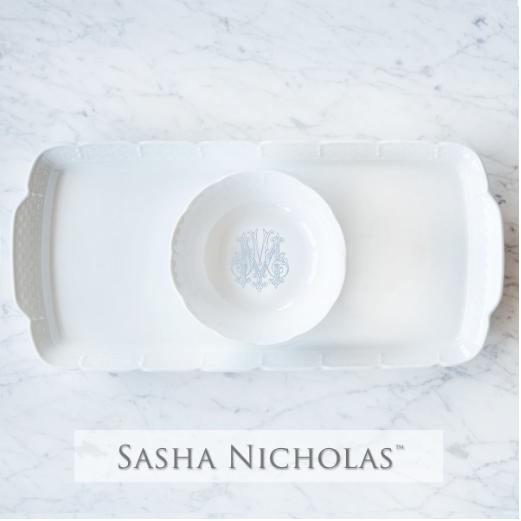 Weave Hostess Platter + Petite Bowl Gift Set, SNG100, Sasha Nicholas