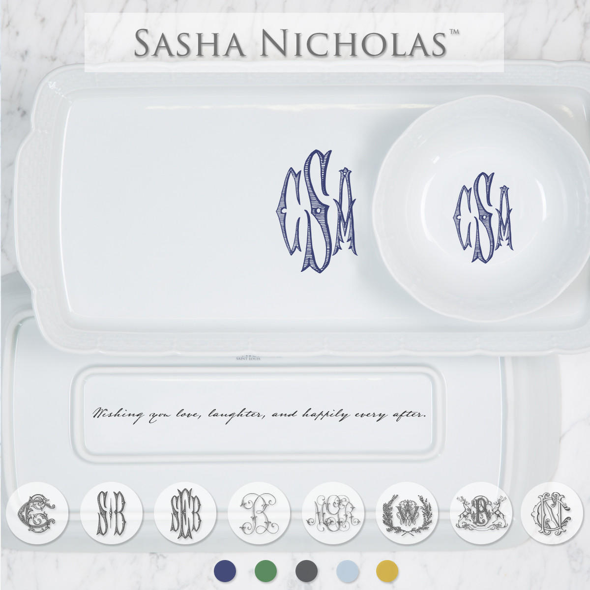 Weave Hostess Platter + Petite Bowl Gift Set, SNG100, Sasha Nicholas