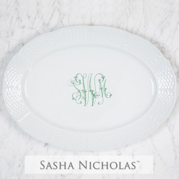 Carroll-Wageman Weave Oval Platter