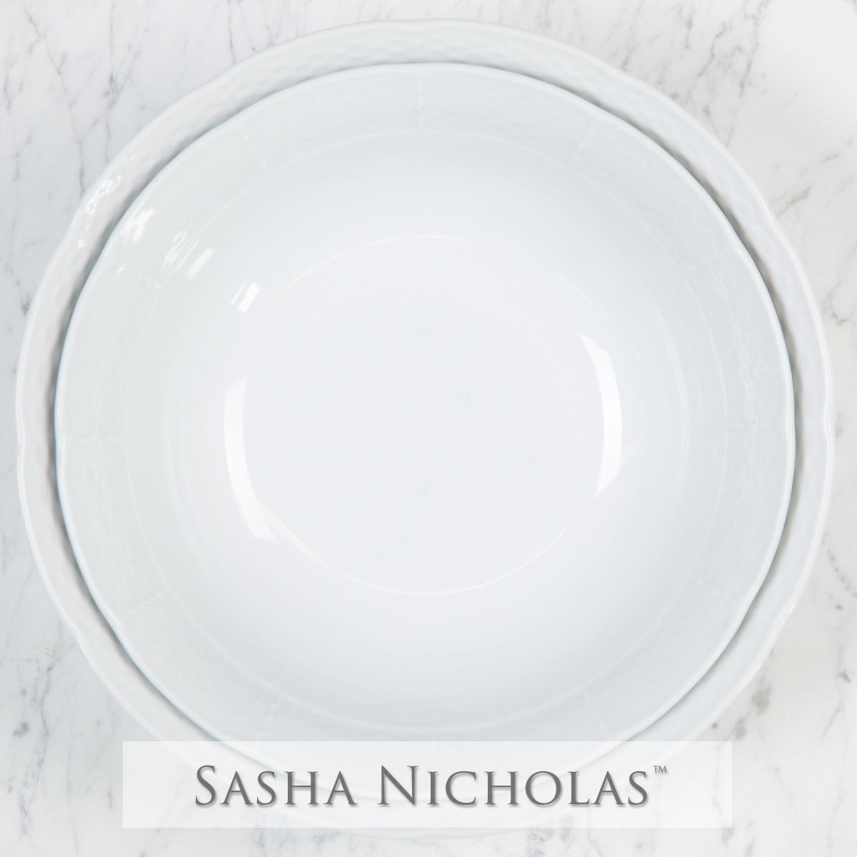 Nesting Large Serving Bowl + Medium Serving Bowl Gift Set, SNG101, Sasha Nicholas