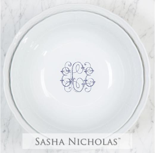 Nesting Large Serving Bowl + Medium Serving Bowl Gift Set, SNG101, Sasha Nicholas