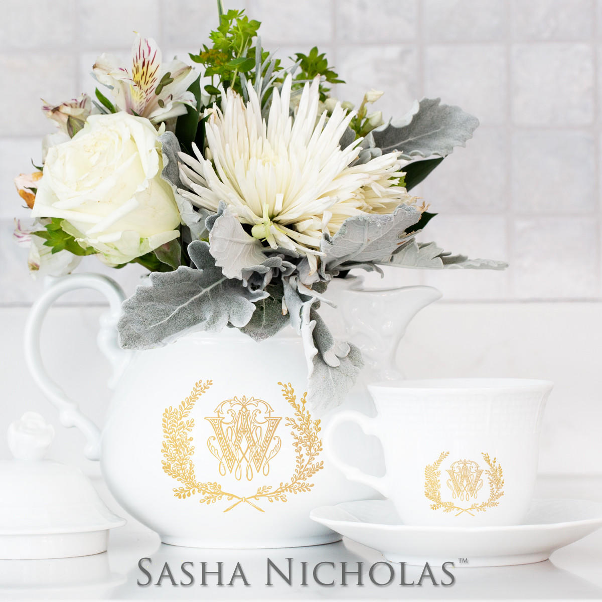 Sasha Nicholas Tea Set, SNW172, Sasha Nicholas