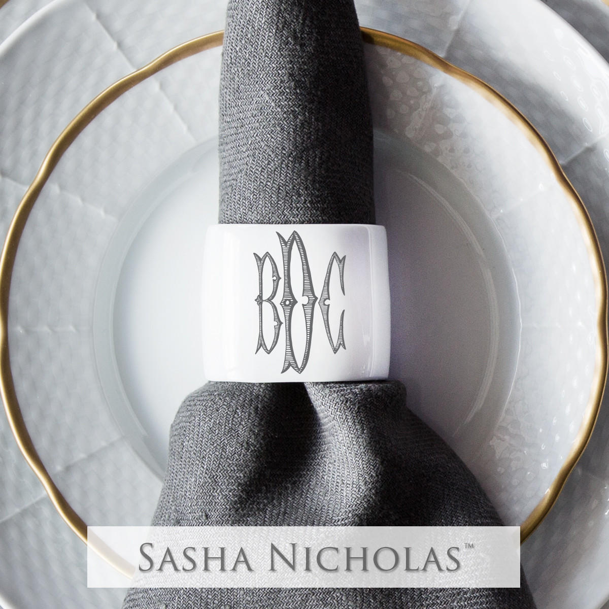 Oval Napkin Ring, SNA108, Sasha Nicholas