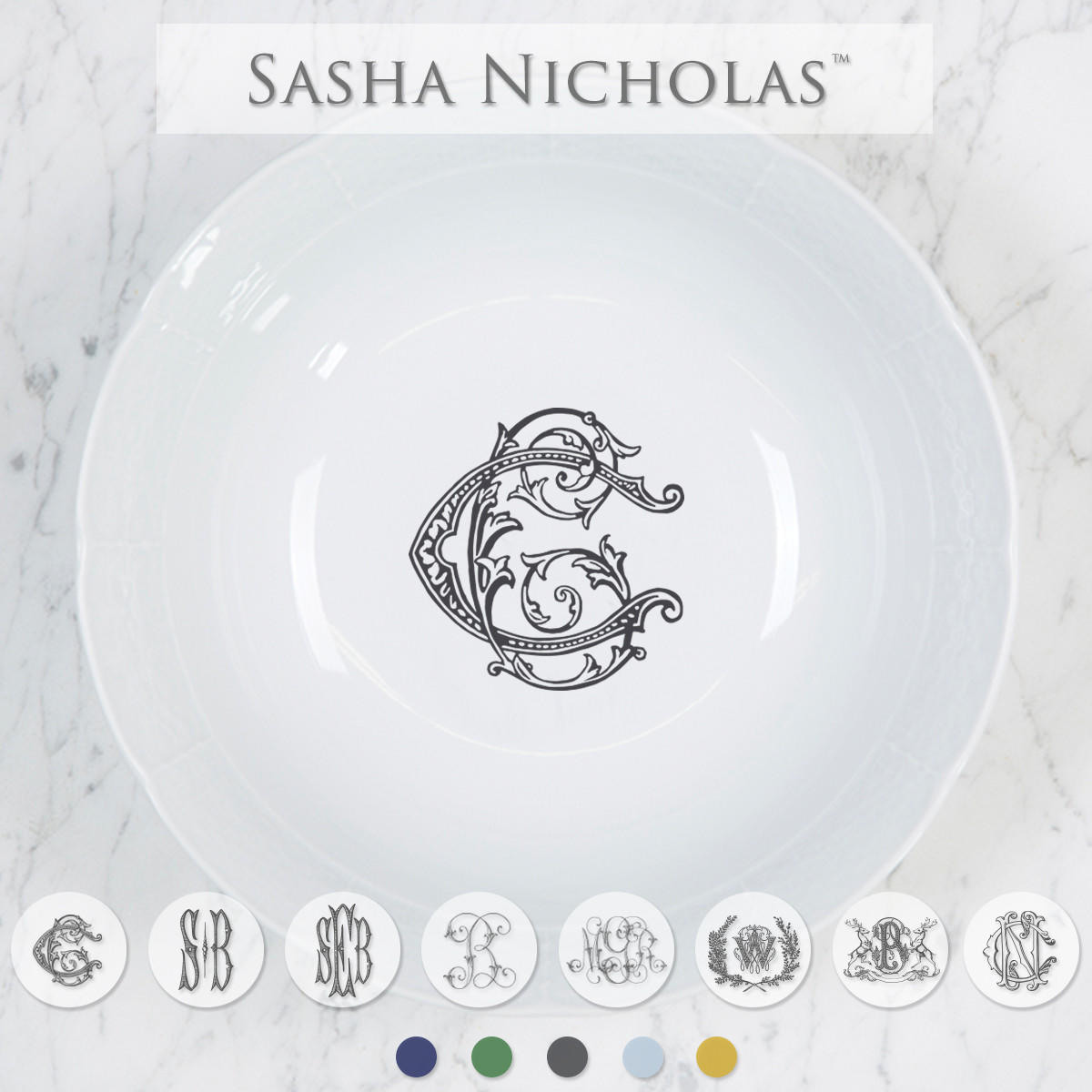 Weave Medium Serving Bowl, SNW164, Sasha Nicholas