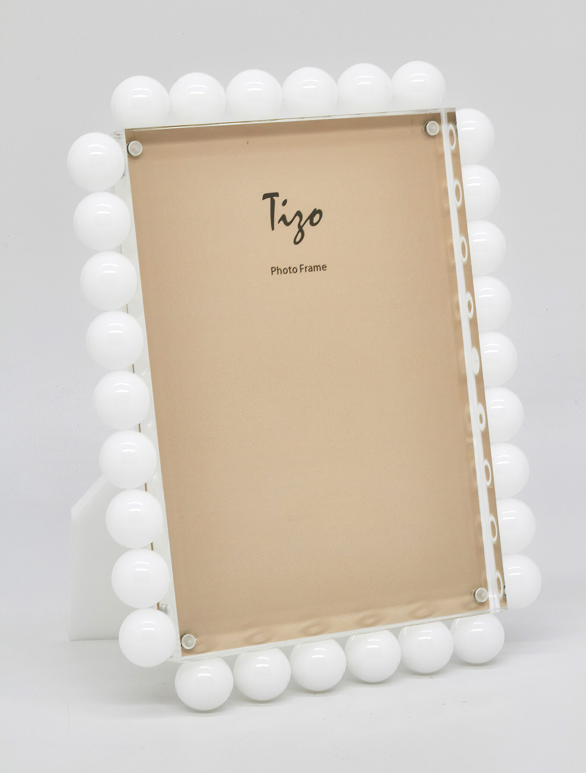 Gibbs-Semke White Acrylic Bubble Frame | 5 x 7