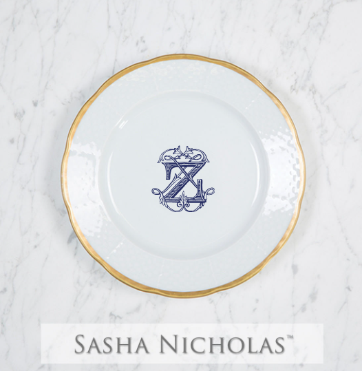 Martin-Zike Weave 24K Gold Salad Plate