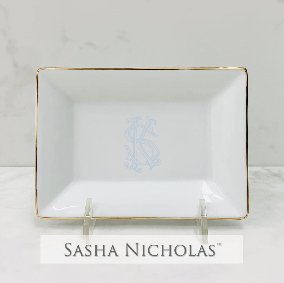 Pounds-Holt 24K Gold Pin Dish