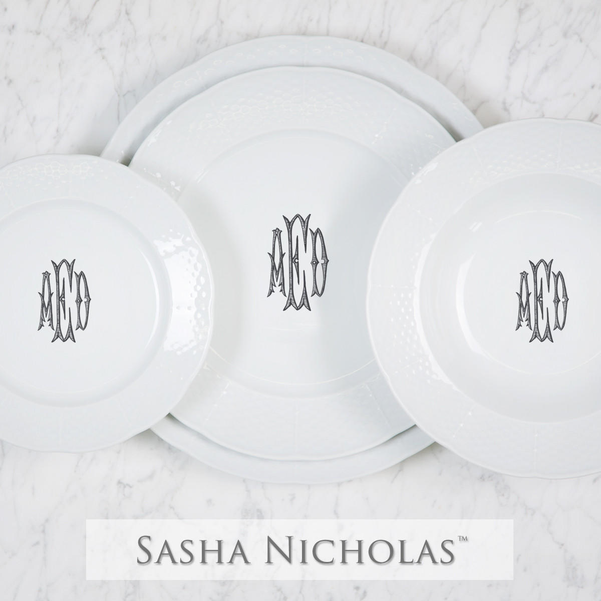 Chandler Place Setting, T2G102, Sasha Nicholas