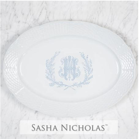 Weave Oval Platter, SNW131, Sasha Nicholas