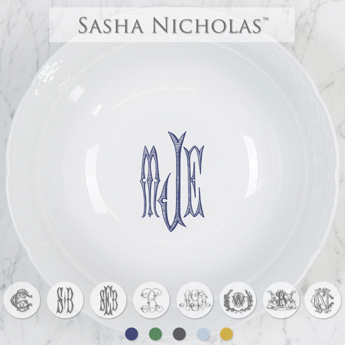 Weave Large Serving Bowl, SNW161, Sasha Nicholas